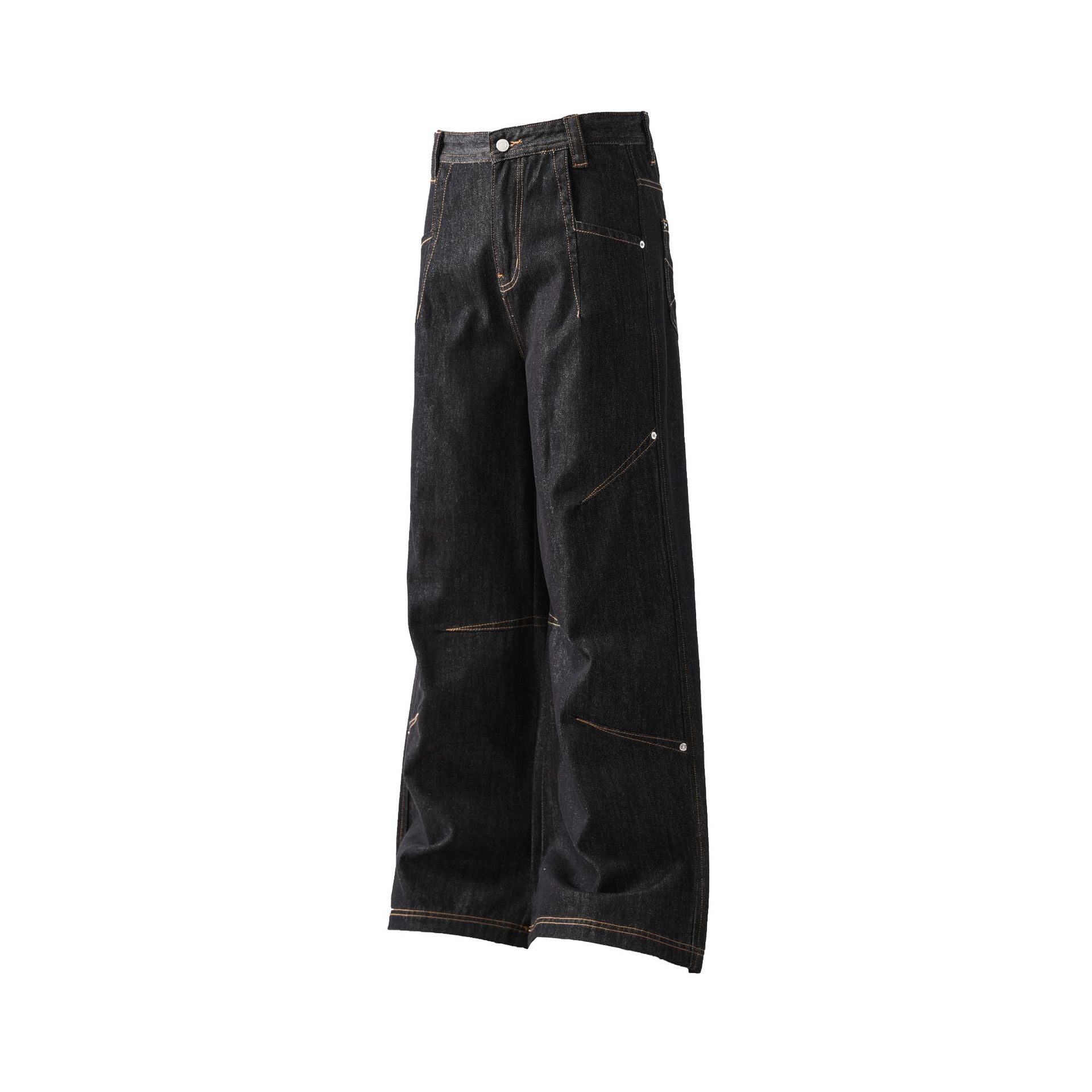 New retro nostalgic original color straight personality jeans
