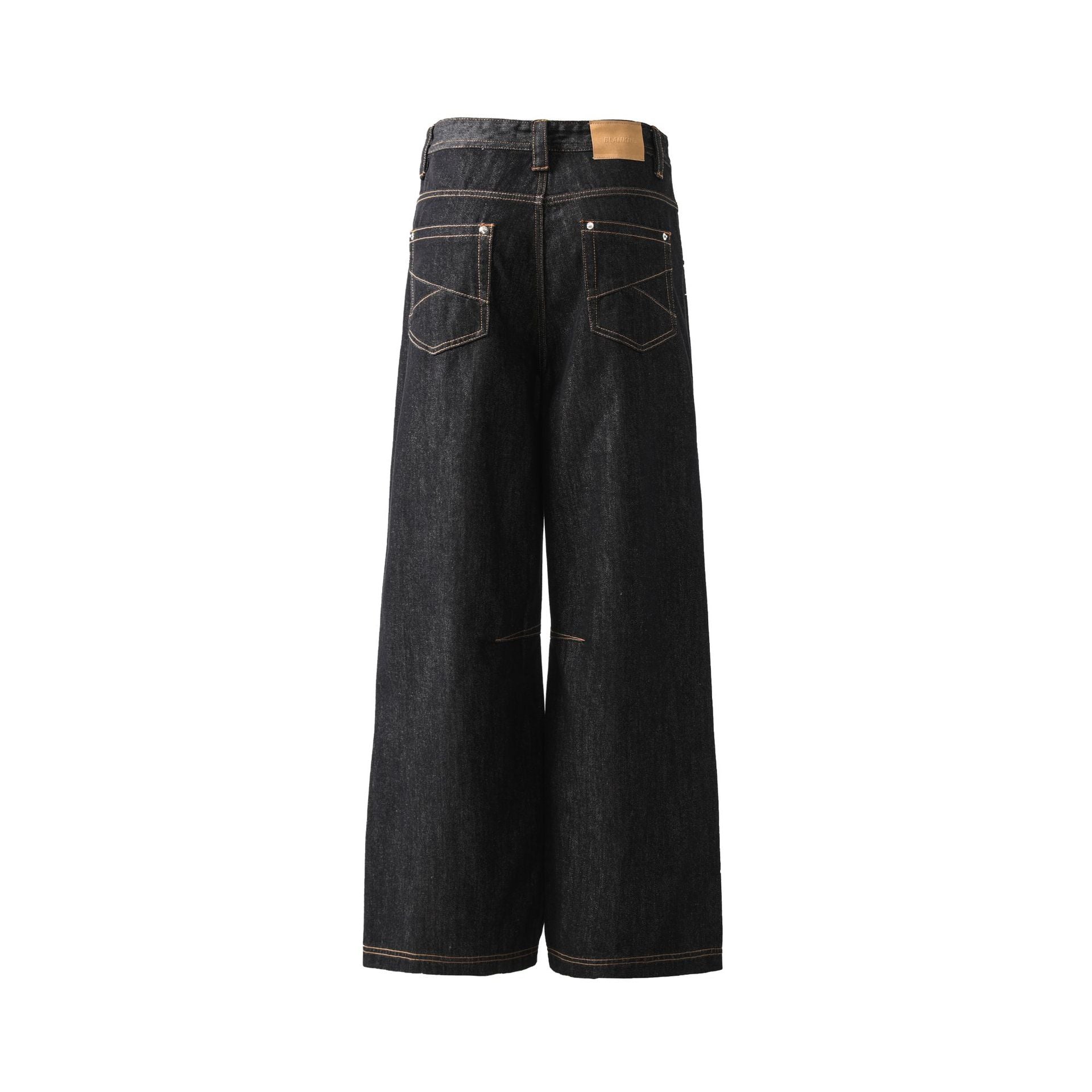New retro nostalgic original color straight personality jeans